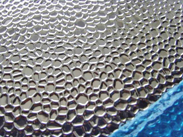 豆纹镜面压花铝