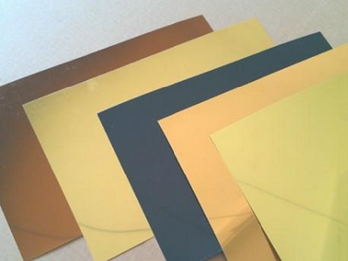 进口德国320G金色镜面铝板...